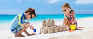 kids on beach