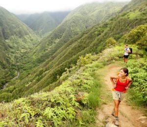 hiking on Maui